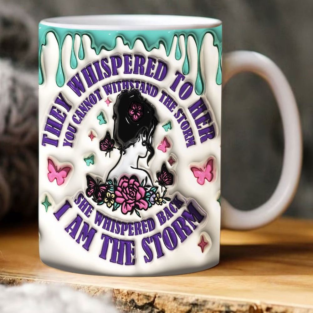 3D Inflated I Am The Storm Mug, 3D Coffee Mug, Cute 3D Inflated Mug, Birthday Gift, Christimas Gift