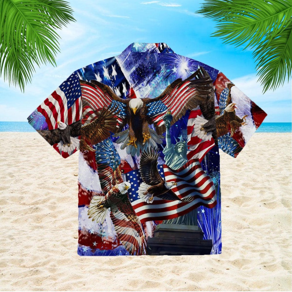 4Th Of July Hawaiian Shirts, 4Th Of July Happy Independence Day Hawaiian Shirts