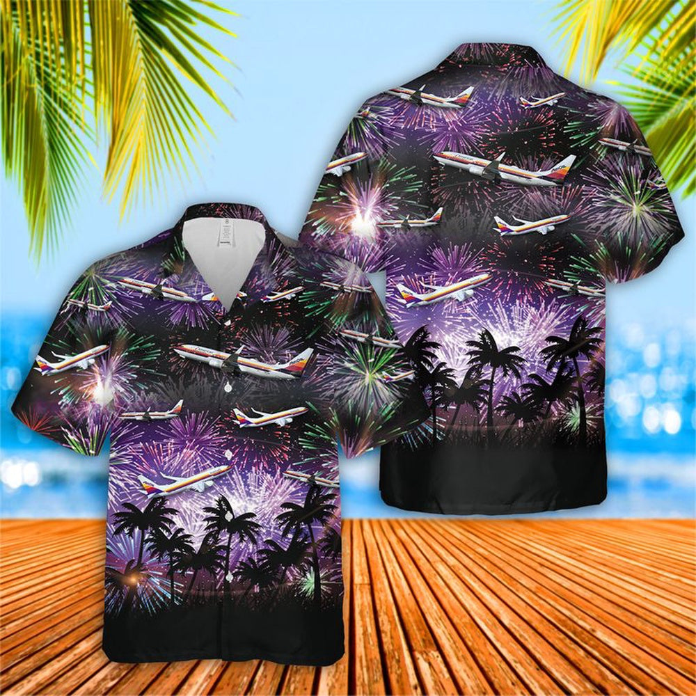 4Th Of July Hawaiian Shirts, American Airlines Air Cal Heritage 4Th Of July Hawaiian Shirt, Military Aloha Shirts