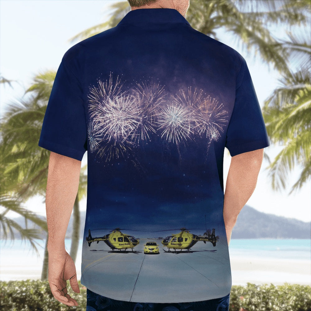 4Th Of July Hawaiian Shirts, Columbus, Nebraska, Midwest Medair Hawaii Shirts