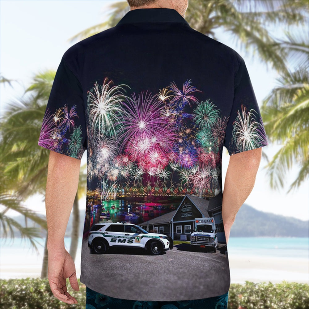 4Th Of July Hawaiian Shirts, Mount Sinai, New York, Port Jefferson Ems Hawaii Shirts