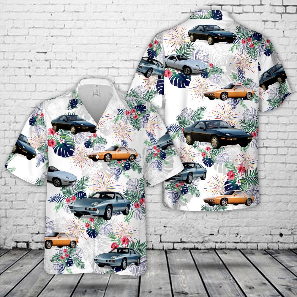 4Th Of July Hawaiian Shirts, Porsche 928 1978 4th Of July Hawaiian Shirts, Hawaiian Beach Shirts For Men Women