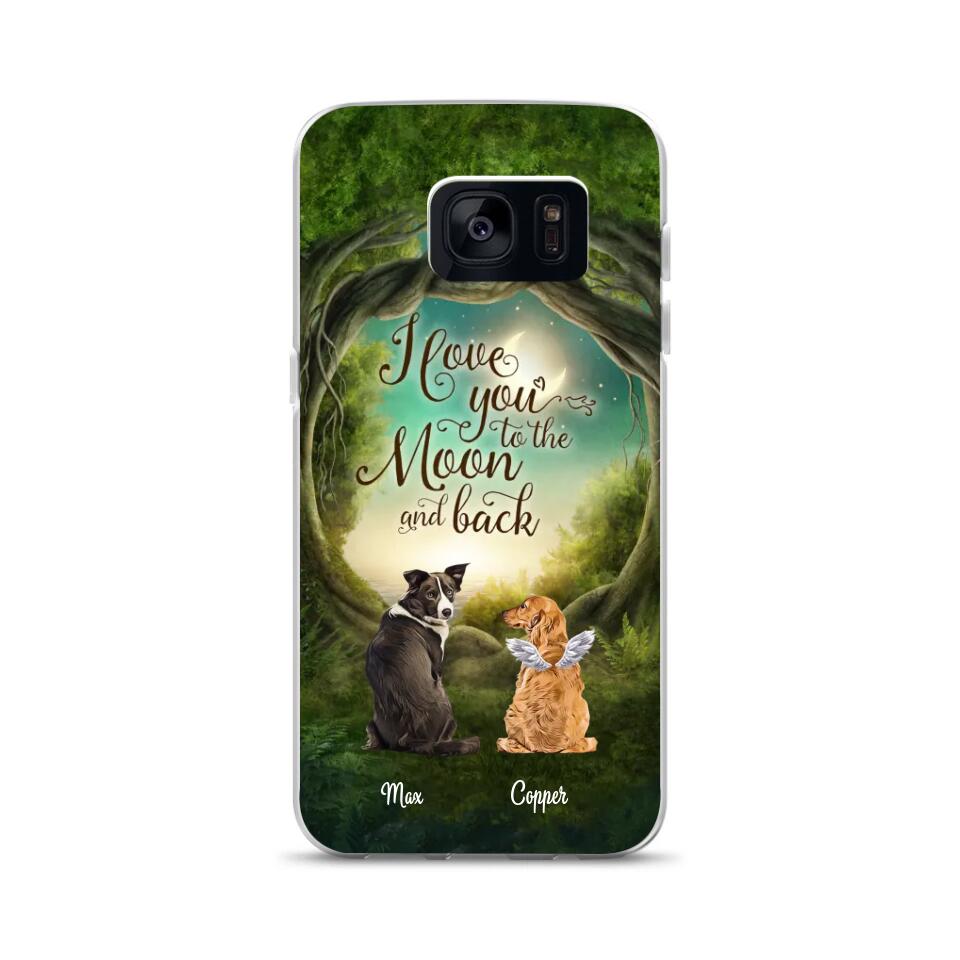 Custom Phone Case For Pet Lovers - Unique Gift With Personalized Pets, Name - Dogs Cats In The Forest