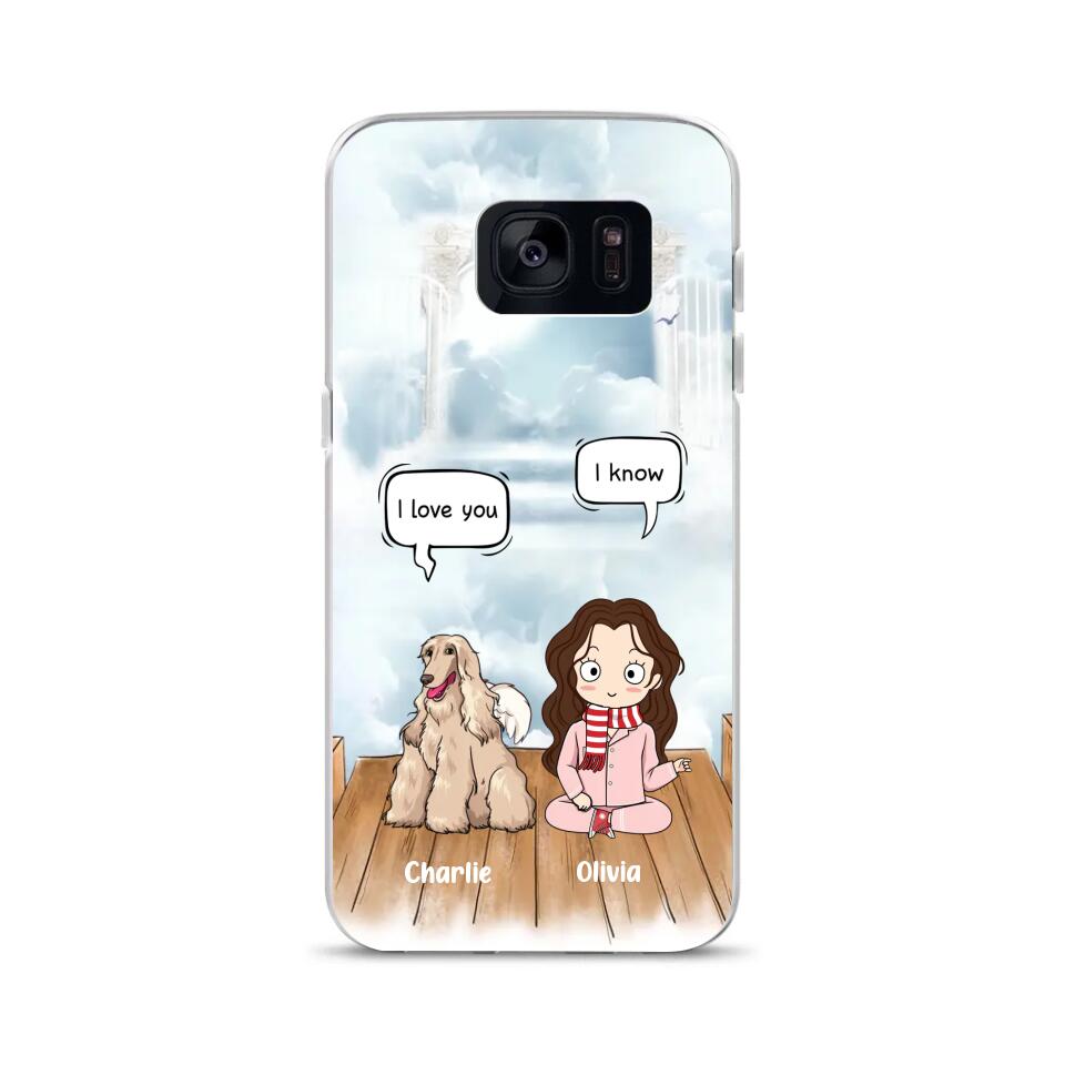 Personalized Phone Case - Custom Dog Phone Case - Dog Phone Case - Cat Phone Case - Up To 3 Pets - Chibi Dad & Mom