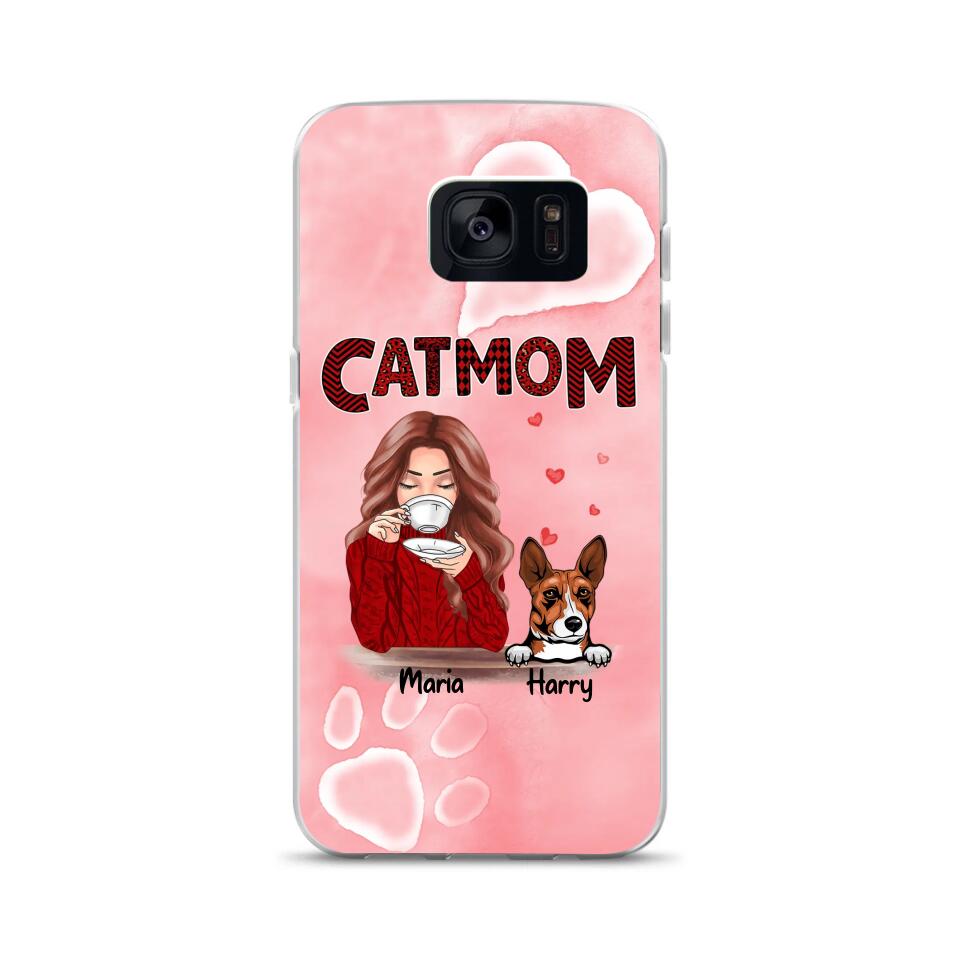Basenji Custom Phone Case Dog Mom For Pet Lovers - Best Gift With Personalized Names Dogs Cats - Case For iPhone Samsung