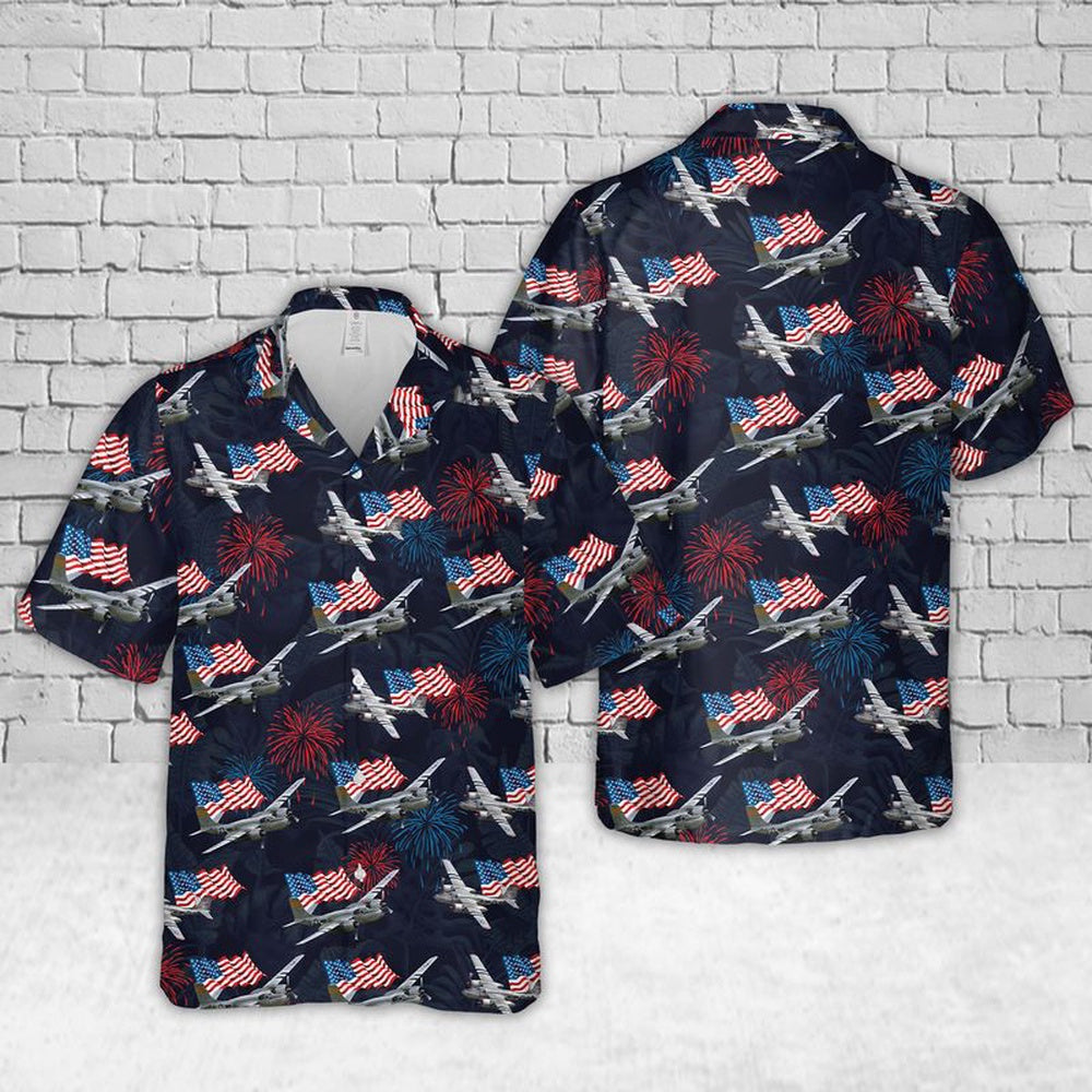 Air Force Hawaiian Shirt, A-26 Invader US Veteran Hawaiian Shirt, Airplane Hawaiian Shirt, Military Aloha Shirts