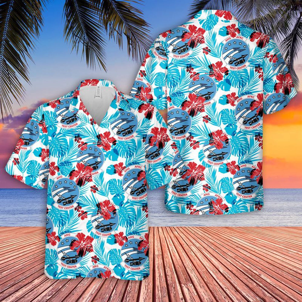 Air Force Hawaiian Shirt, Air National Guard Air Force Reserve Command Test Center Hawaiian Shirt, Airplane Hawaiian Shirt, Military Aloha Shirts