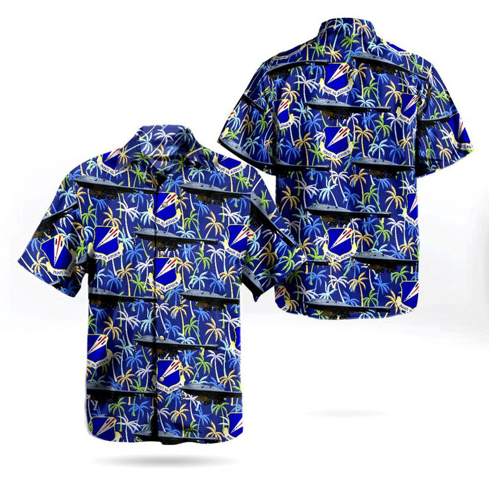 Air Force Hawaiian Shirt, Missouri Air National Guard 131st Bomb Wing Northrop Grumman B-2 Spirit Hawaiian Shirt, Airplane Hawaiian Shirt