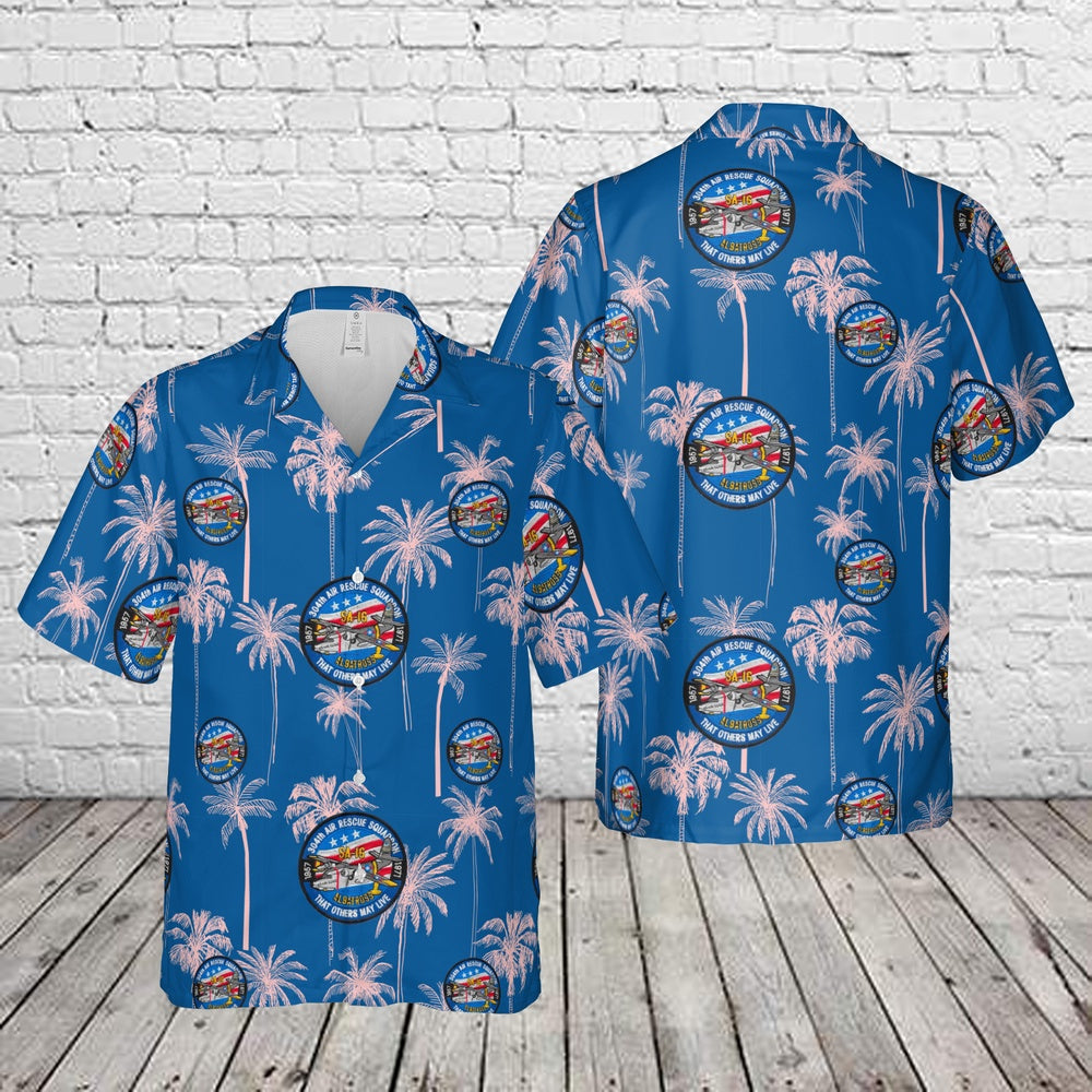 Air Force Hawaiian Shirt, US Air Force 304th Air Rescue Squadron Flying SA-16 Albatross Hawaiian Shirt, Airplane Hawaiian Shirt, Military Aloha Shirts