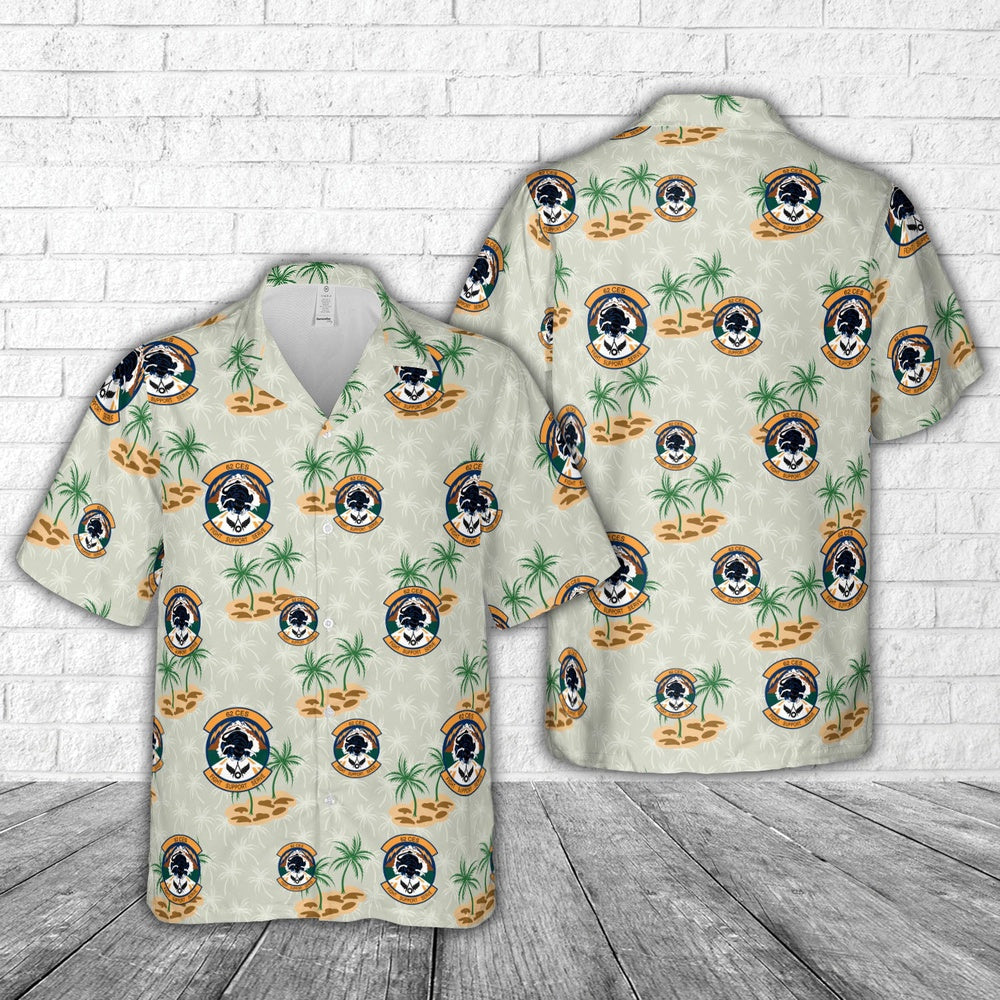 Air Force Hawaiian Shirt, US Air Force 62d Civil Engineer Squadron Hawaiian Shirt, Airplane Hawaiian Shirt, Military Aloha Shirts