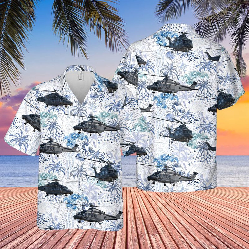 Air Force Hawaiian Shirt, US Air Force Boeing MH-139 Grey Wolf Hawaiian Shirt, Airplane Hawaiian Shirt, Military Aloha Shirts