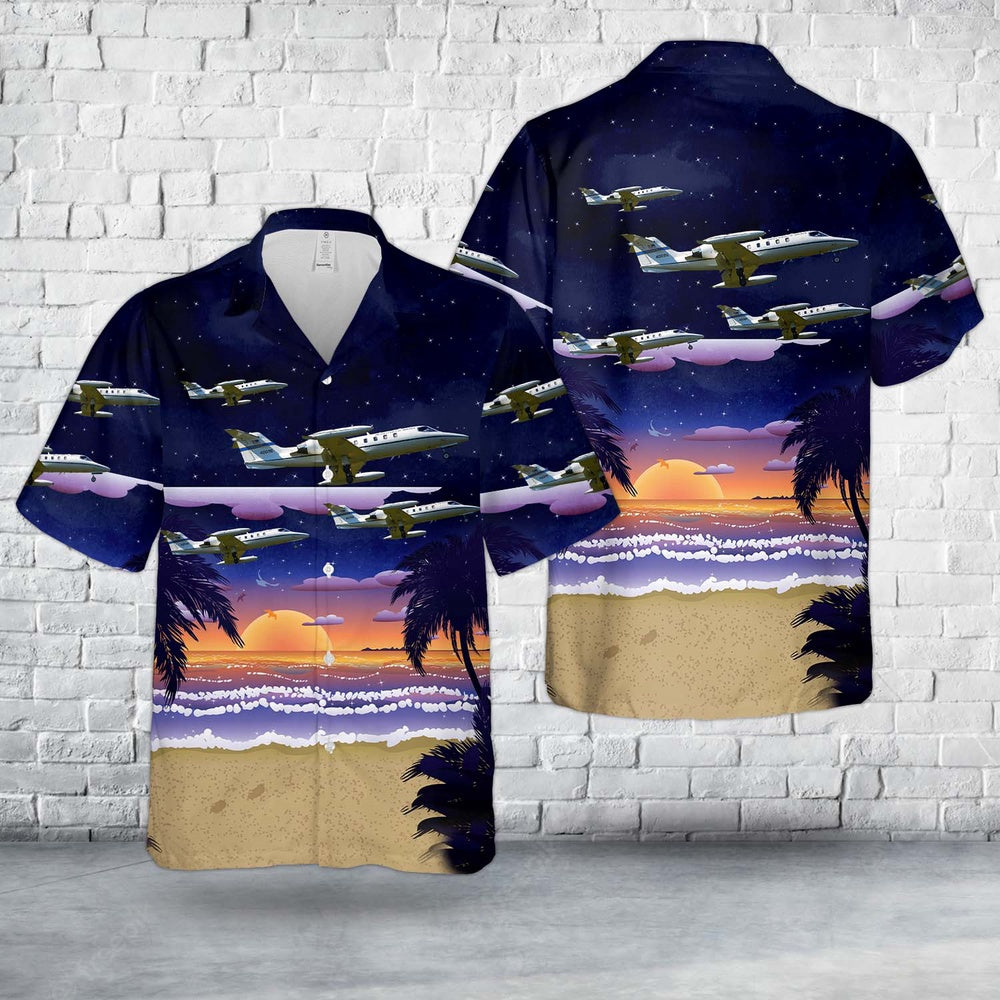 Air Force Hawaiian Shirt, US Air Force C-21A Learjets Hawaiian Shirt, Airplane Hawaiian Shirt, Military Aloha Shirts