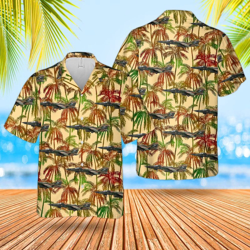 Air Force Hawaiian Shirt, US Air Force General Dynamics F-111A Aardvark Of 474th Tactical Fighter Wing Hawaiian Shirt, Airplane Hawaiian Shirt