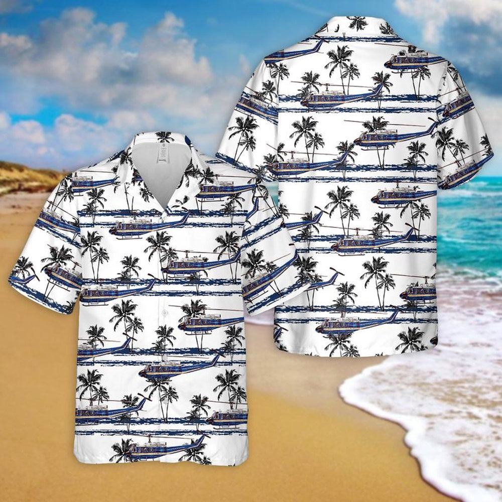 Air Force Hawaiian Shirt, US Air Force UH-1N 1st Helicopter Hawaiian Shirt, Airplane Hawaiian Shirt, Military Aloha Shirts
