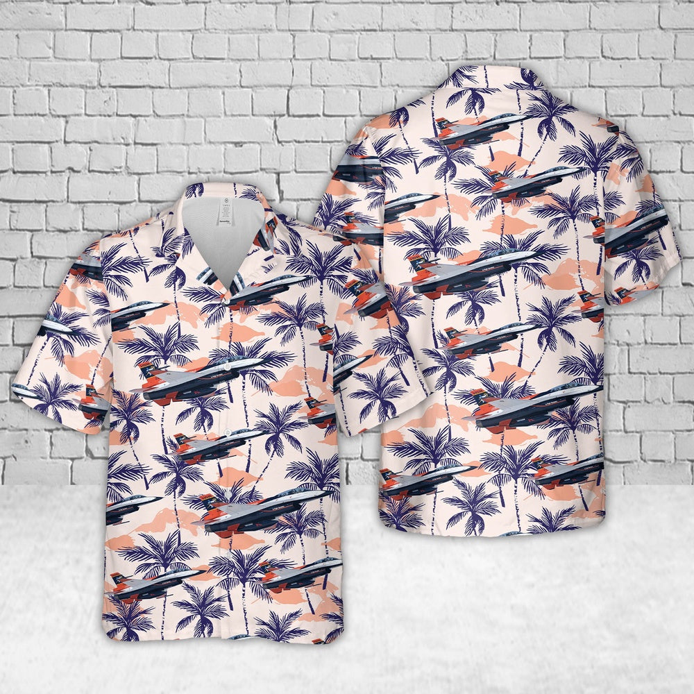 Air Force Hawaiian Shirt, US Air Force VISTA X-62A Hawaiian Shirt, Airplane Hawaiian Shirt, Military Aloha Shirts