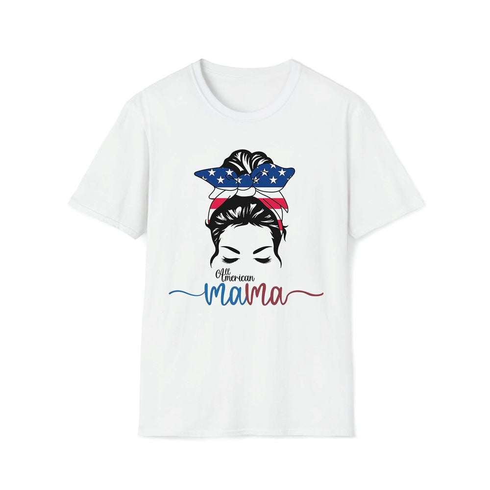 All American Mama Premium T Shirt, Mama Premium T Shirt, Mother's Day Premium T Shirt, Mom Shirt