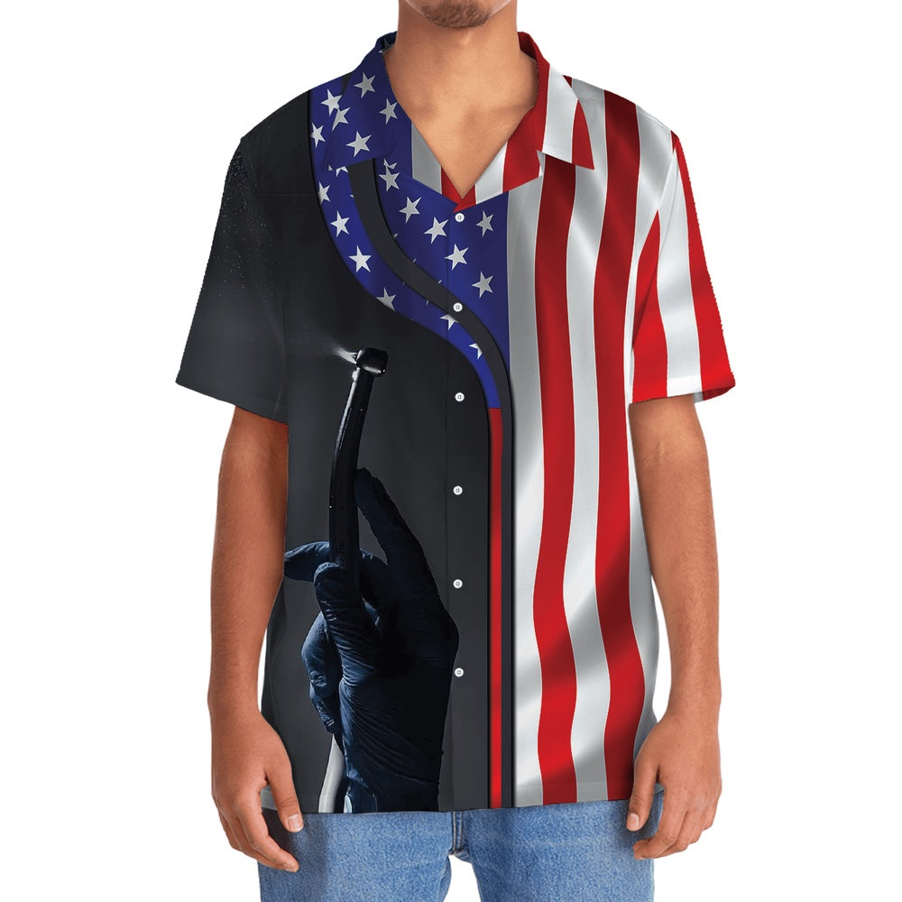 American Dentist Proud Hawaiian Shirt, Funny Hawaiian Shirt, Usa Hawaiian Shirt, Vintage Hawaiian Shirts