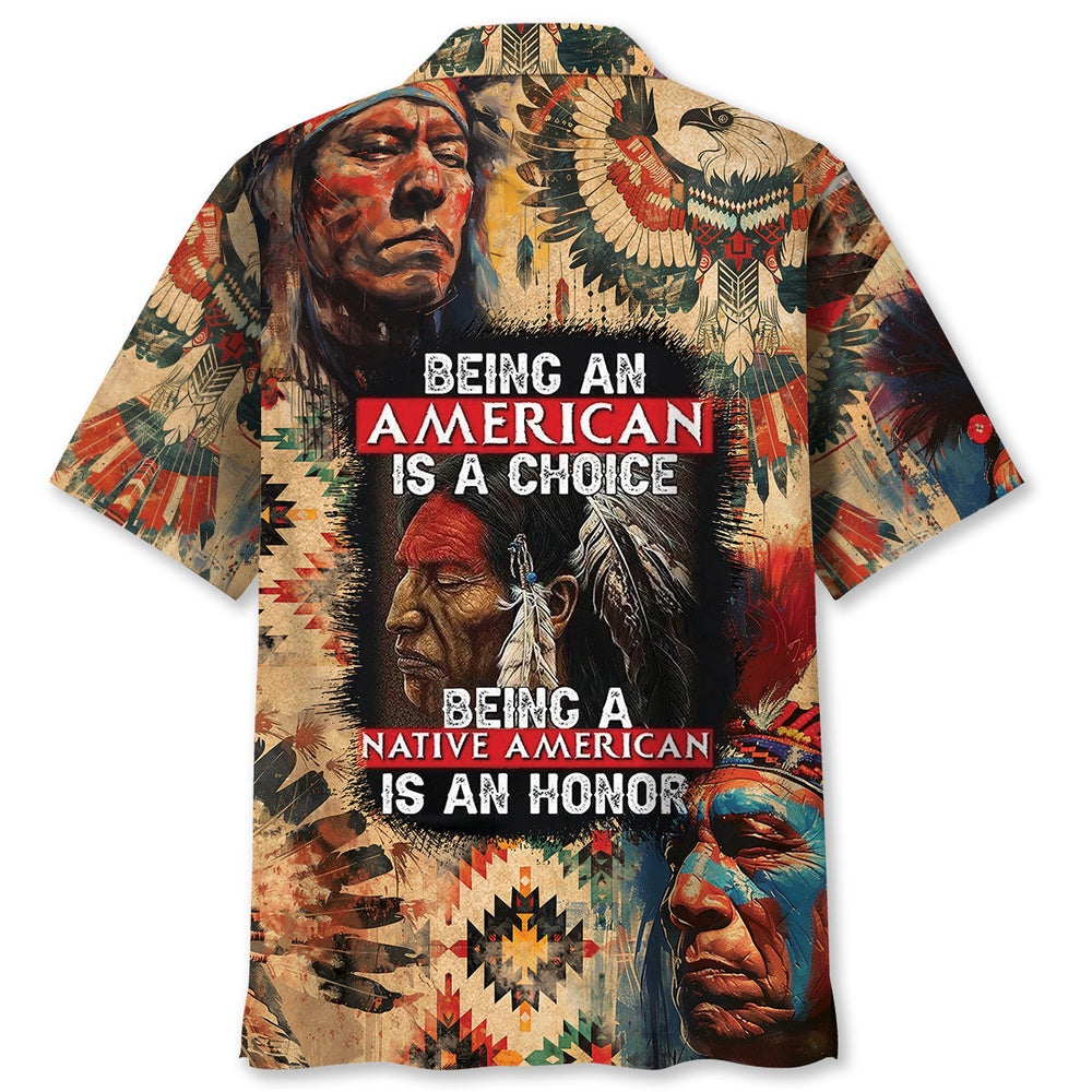 American Native Proud Hawaiian Shirt, Funny Hawaiian Shirt, Usa Hawaiian Shirt, Vintage Hawaiian Shirts