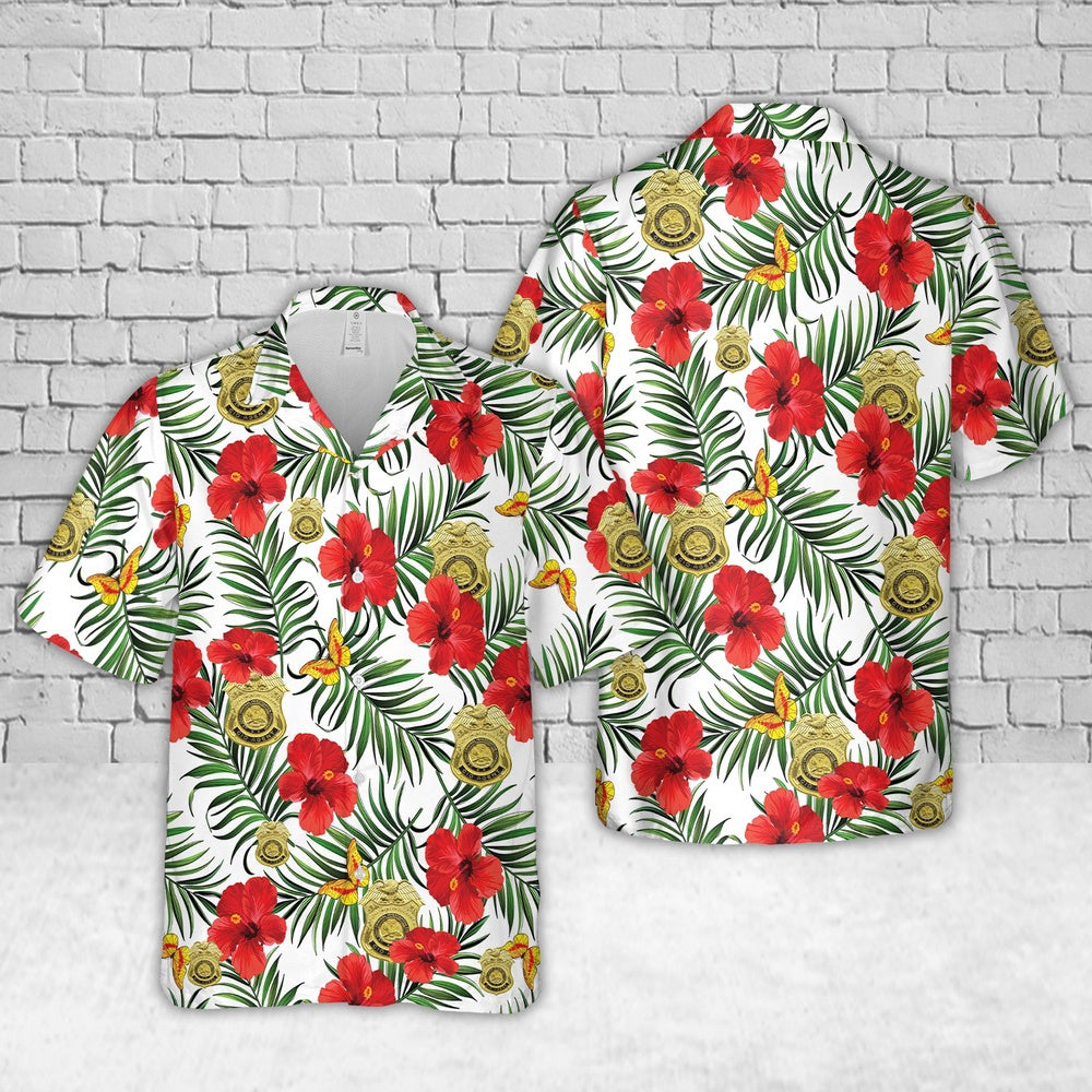 Army Hawaiian Shirt, US Army Criminal Investigation Command (USACIDC) Emblem Hawaiian Shirt, Veteran Hawaiian Shirts