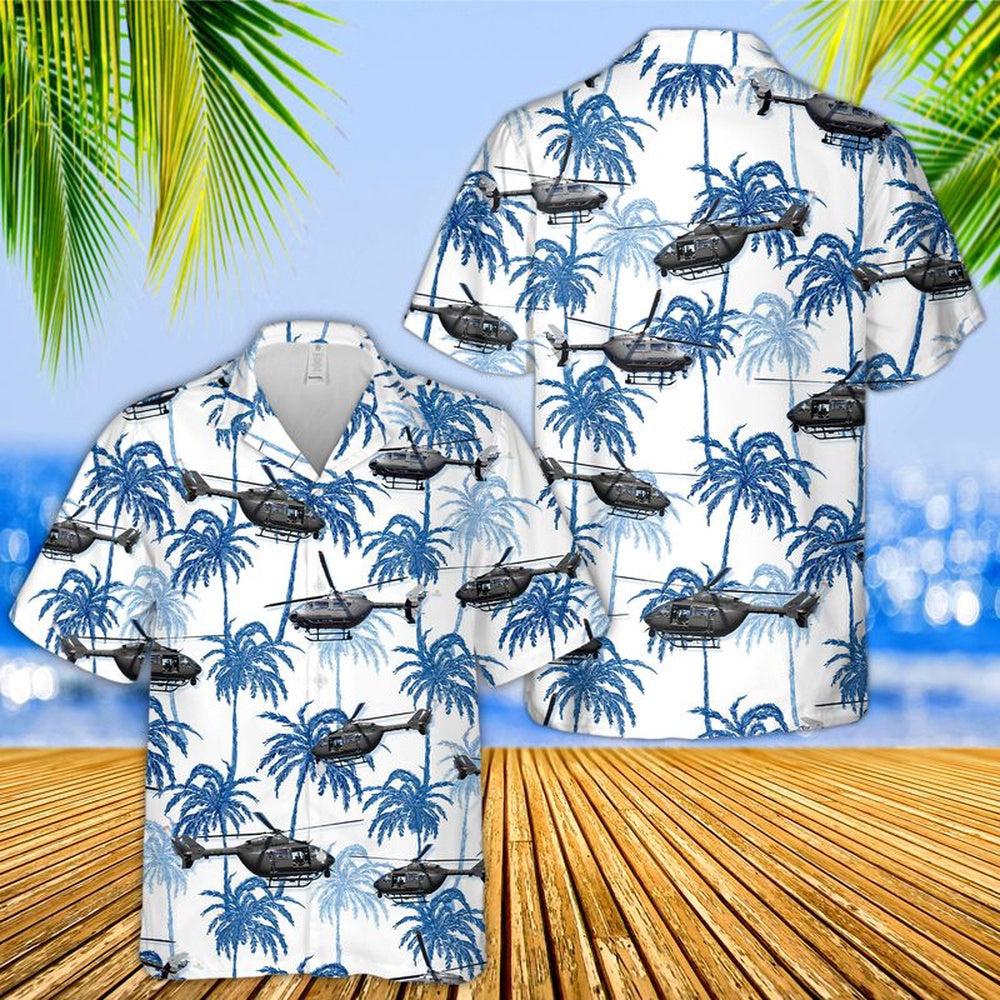 Army Hawaiian Shirt, US Army Eurocopter-Kawasaki UH-72A Lakota Hawaiian Shirt, Veteran Hawaiian Shirts