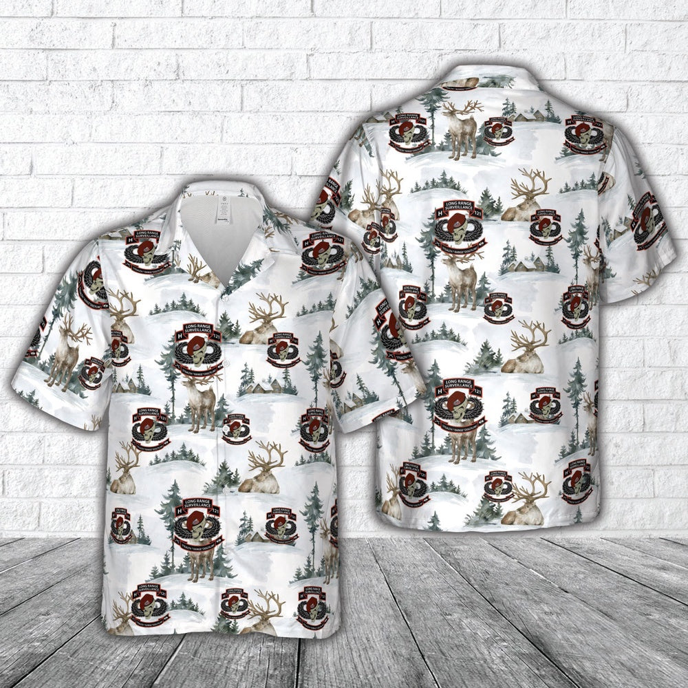 Army Hawaiian Shirt, US Army H121 Long Range Surveillance Christmas Hawaiian Shirt, Veteran Hawaiian Shirts