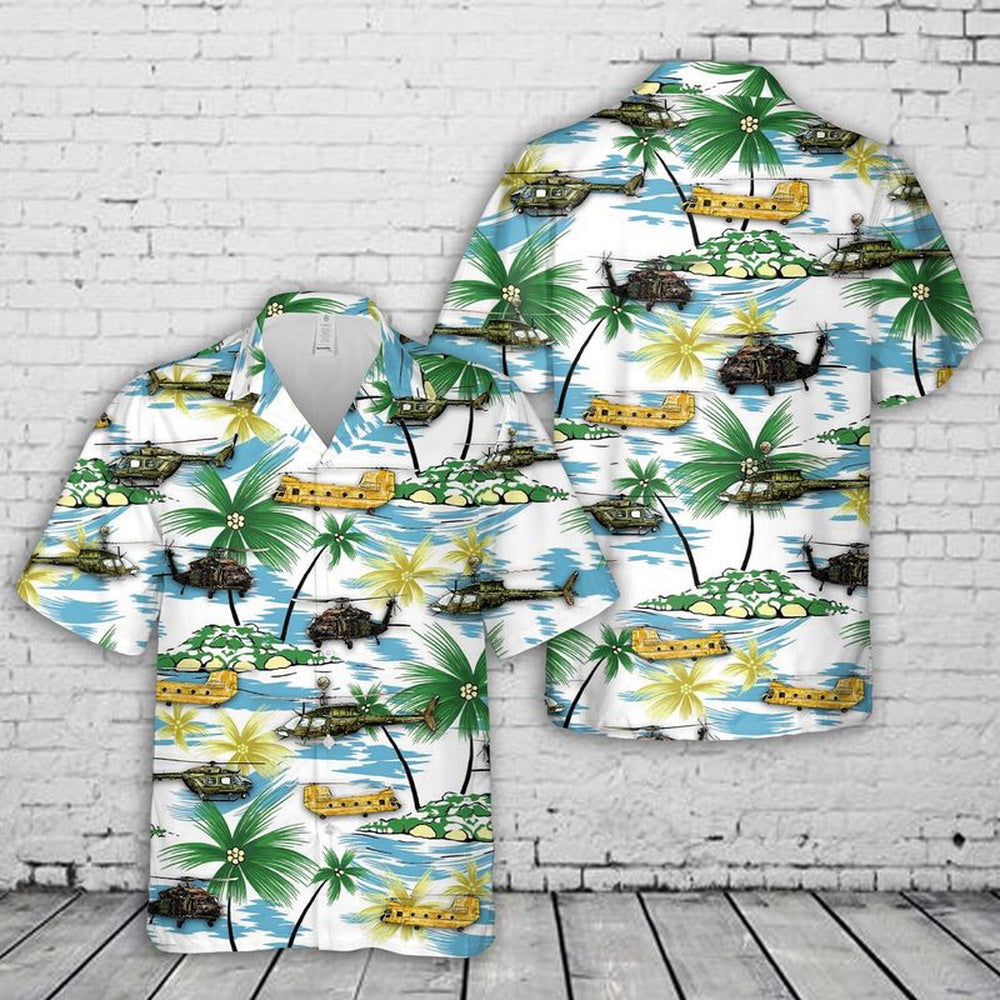 Army Hawaiian Shirt, US Army Helicopters Hawaiian Shirt, Veteran Hawaiian Shirts