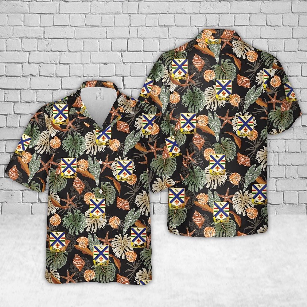 Army Hawaiian Shirt, US Army Illinois Army National Guard, 130th Infantry Regiment Hawaiian Shirt, Veteran Hawaiian Shirts