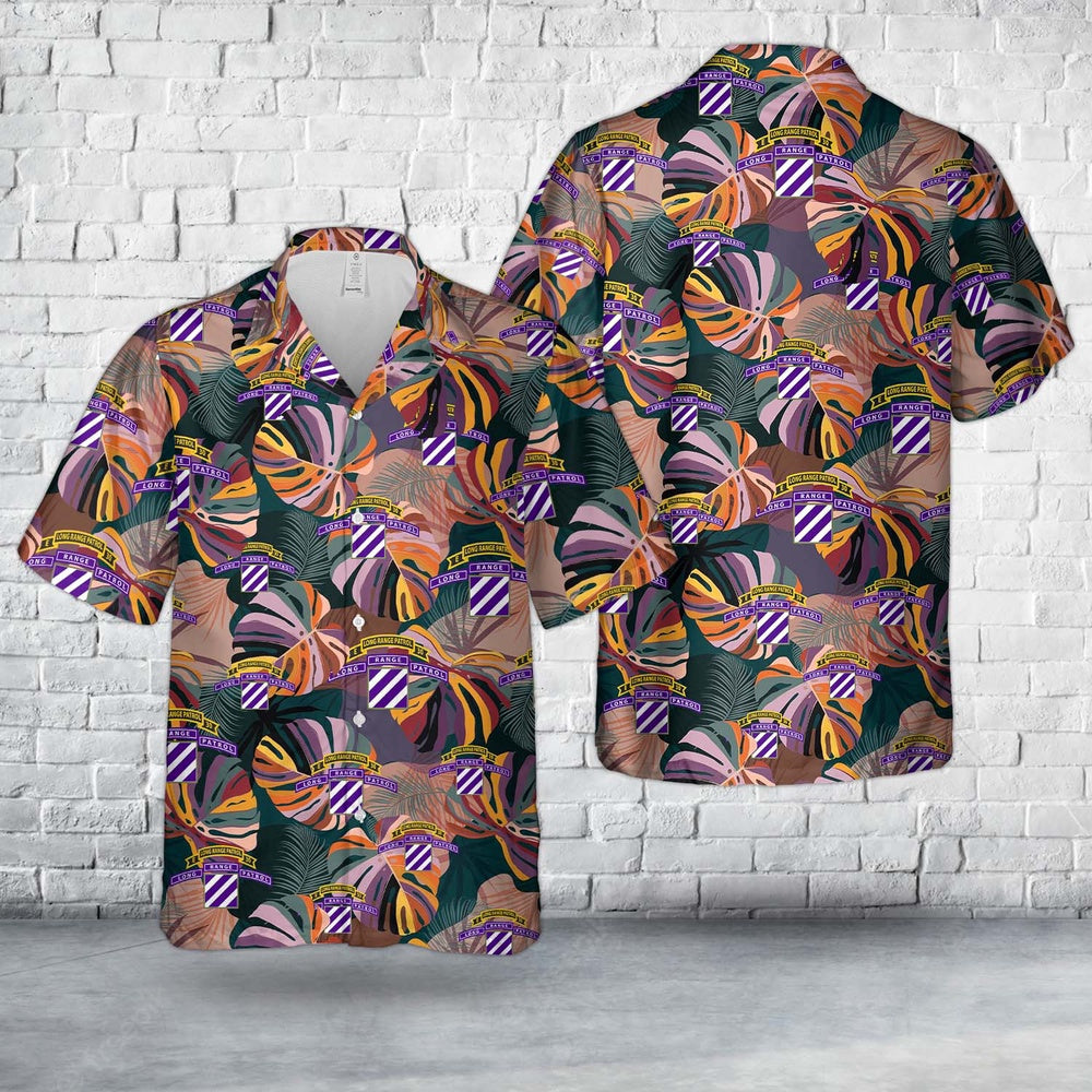 Army Hawaiian Shirt, US Army Long Range Reconnaissance (LRRP) Detachment, 3rd Infantry Division Hawaiian Shirt, Veteran Hawaiian Shirts