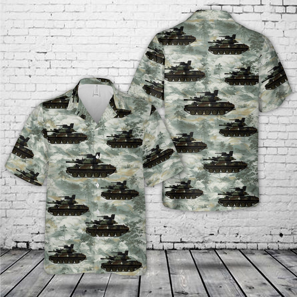 Army Hawaiian Shirt, US Army M551A1, 82d Airborne Division early 1990s Hawaiian Shirt, Veteran Hawaiian Shirts