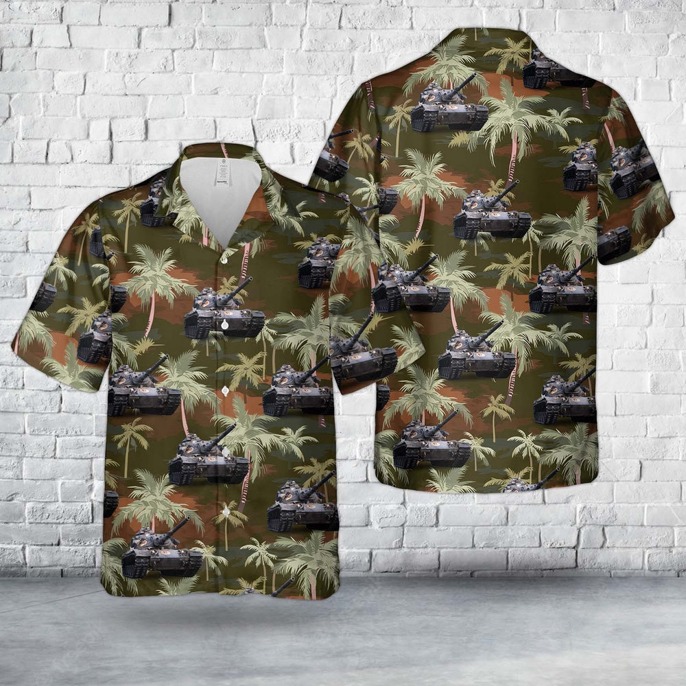 Army Hawaiian Shirt, US Army M60A3 of 3rd Battalion, 32nd Armor Hawaiian Shirt, Veteran Hawaiian Shirts