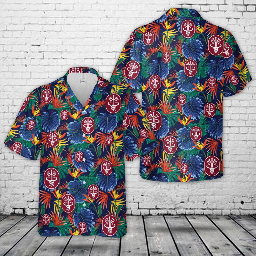 Army Hawaiian Shirt, US Army Medical Command (MEDCOM) Hawaiian Shirt, Veteran Hawaiian Shirts