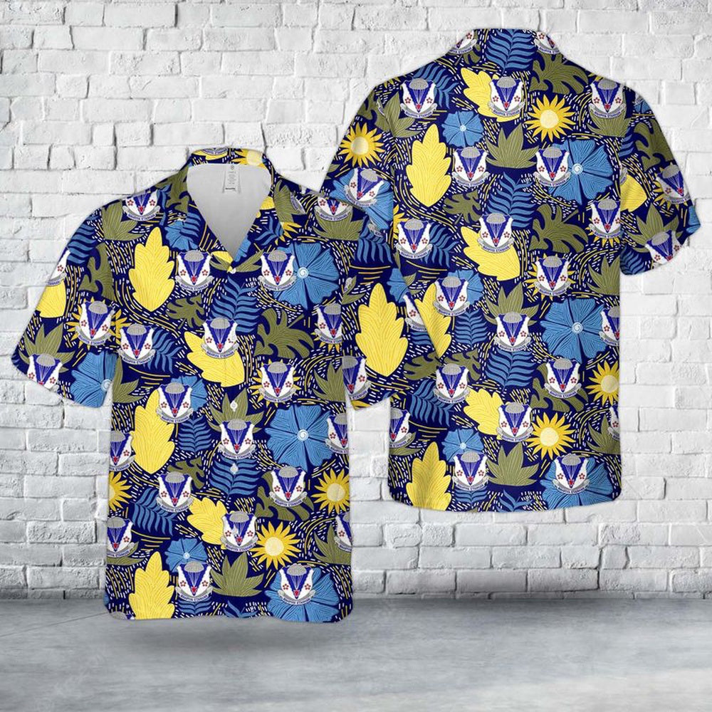 Army Hawaiian Shirt, US Army Nebraska Army National Guard 2nd Battalion, 134th Infantry Regiment (Airborne) Hawaiian Shirt, Veteran Hawaiian Shirts