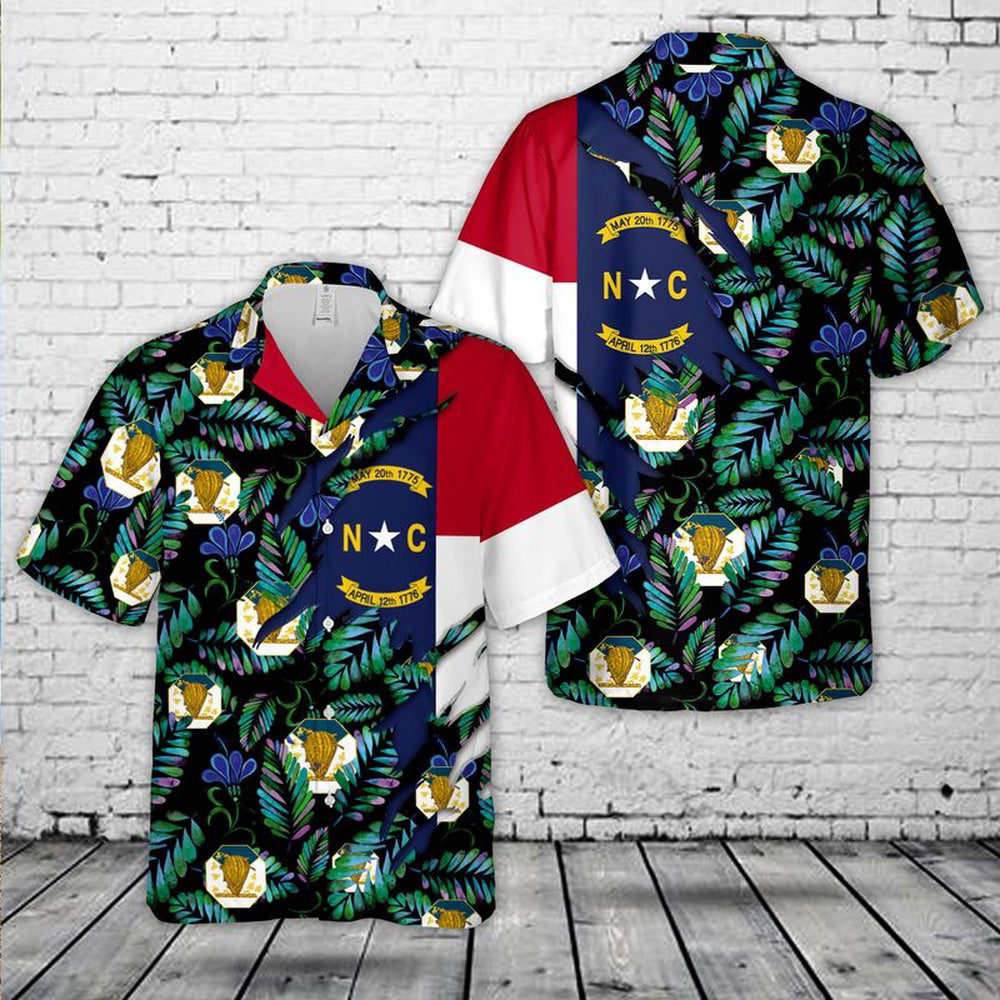 Army Hawaiian Shirt, US Army North Carolina Army National Guard Hawaiian Shirt, Veteran Hawaiian Shirts