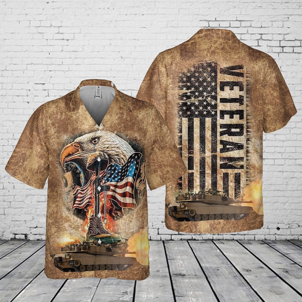 Army Hawaiian Shirt, US Army Veteran Pocket Hawaiian Shirt, Veteran Hawaiian Shirts