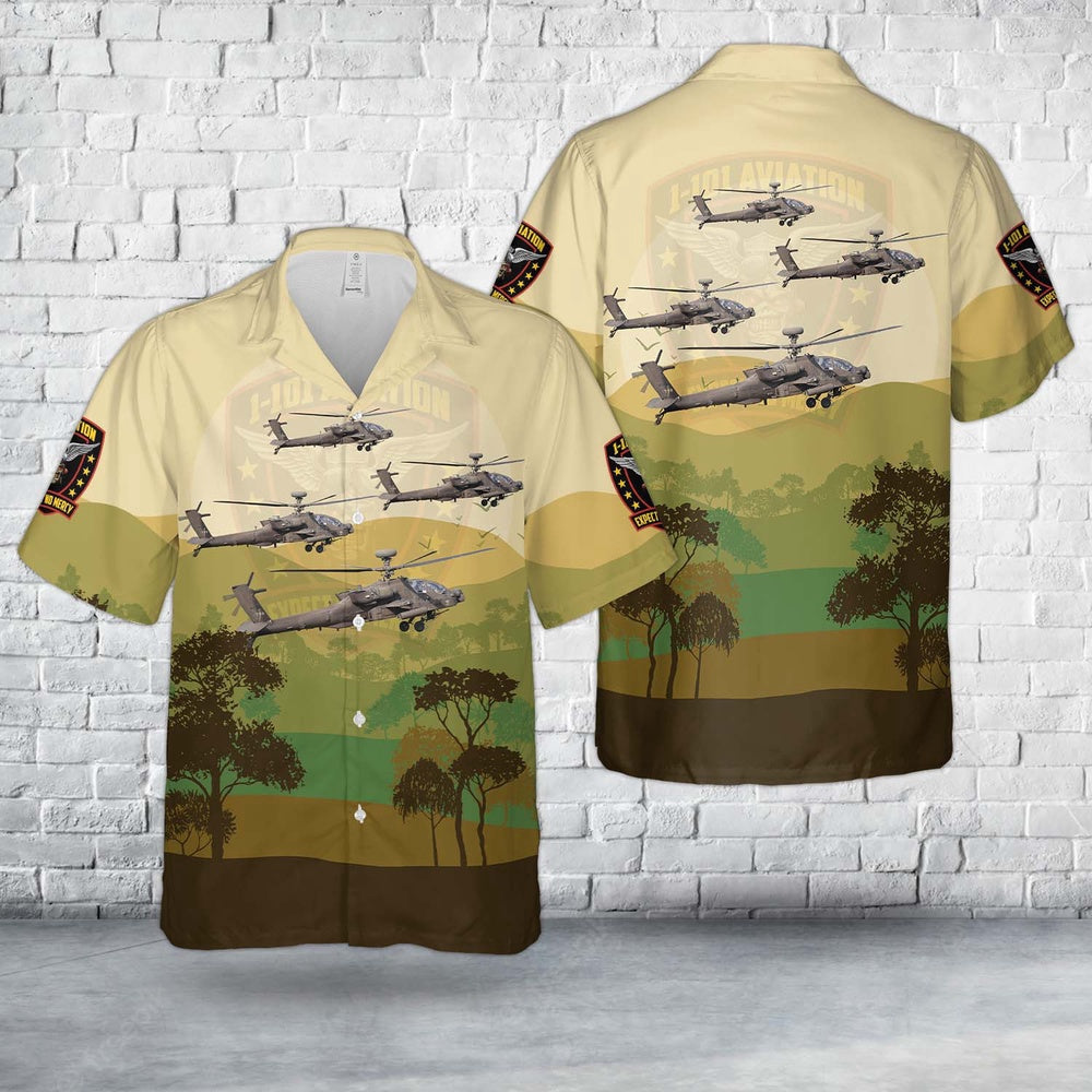 Army Hawaiian Shirt, Us Army 1St Battalion, 101St Aviation Regiment Expect No Mercy Hawaiian Shirt, Military Aloha Shirts