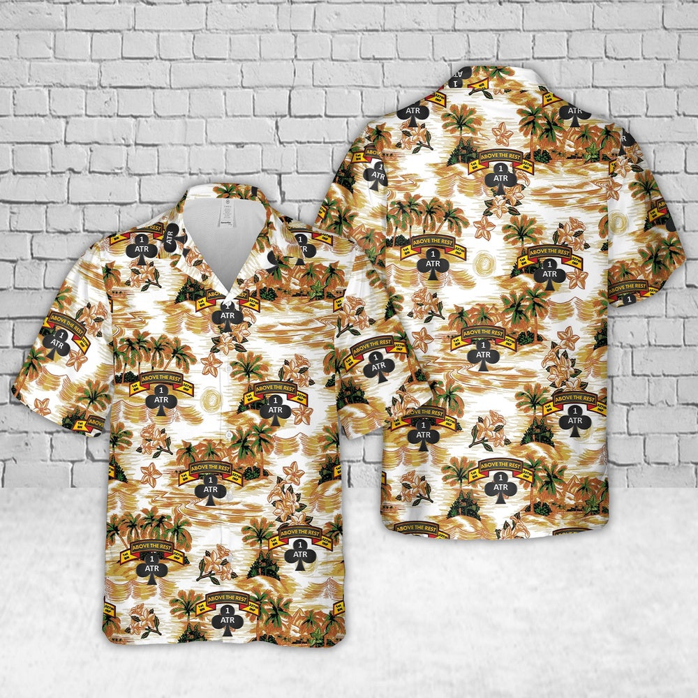 Army Hawaiian Shirt, Us Army 1St Battalion, 327Th Infantry Regiment Bastogne Bulldogs Hawaiian Shirt, Military Aloha Shirts