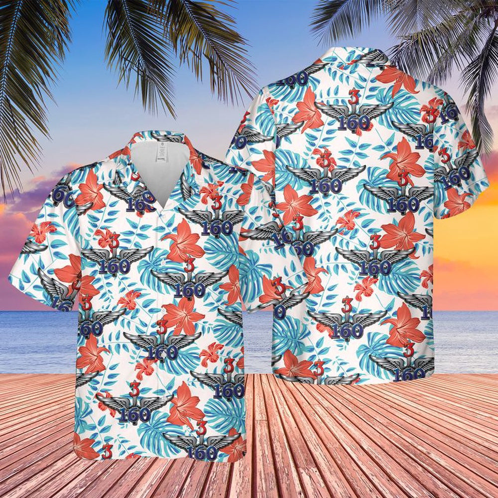 Army Hawaiian Shirt, Us Army 3Rd Battalion 160Th Special Operations Aviation Regiment Hawaiian Shirt, Military Aloha Shirts