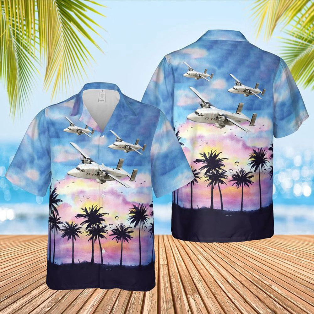 Army Hawaiian Shirt, Us Army Ac-119G K (Shadow Stinger) Hawaiian Shirt, Military Aloha Shirts