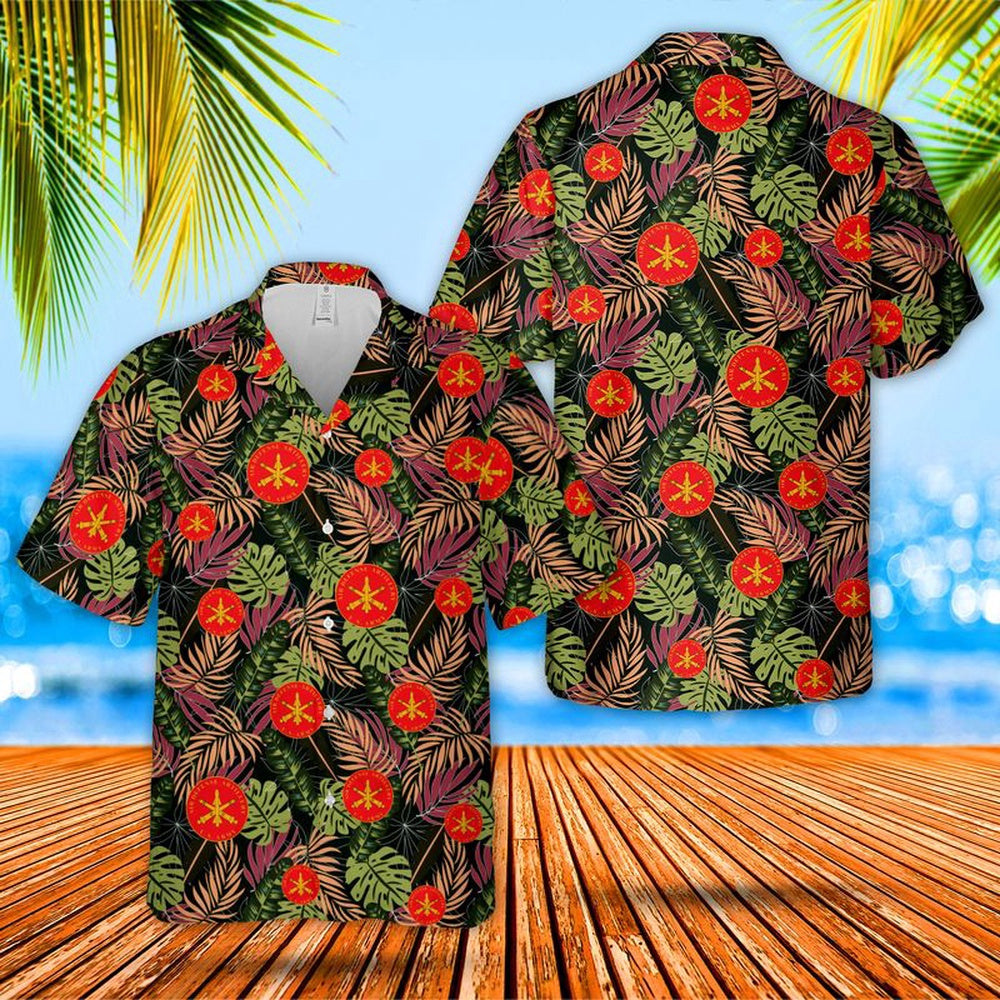 Army Hawaiian Shirt, Us Army Air Defense Artillery Branch Hawaiian Shirt, Military Aloha Shirts
