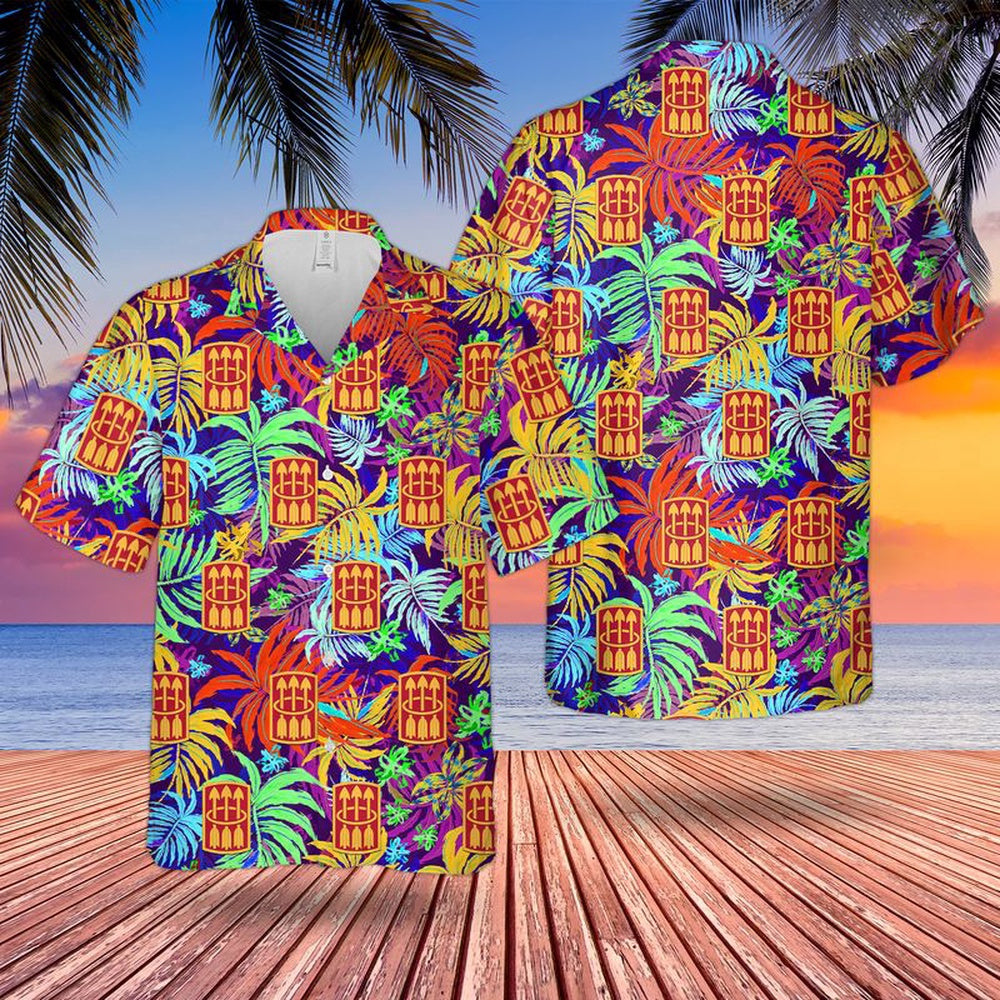 Army Hawaiian Shirt, Us Army Air Defense Artillery School Hawaiian Shirt, Military Aloha Shirts