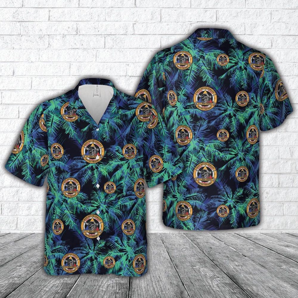 Army Hawaiian Shirt, Us Army Armor School Hawaiian Shirt, Military Aloha Shirts