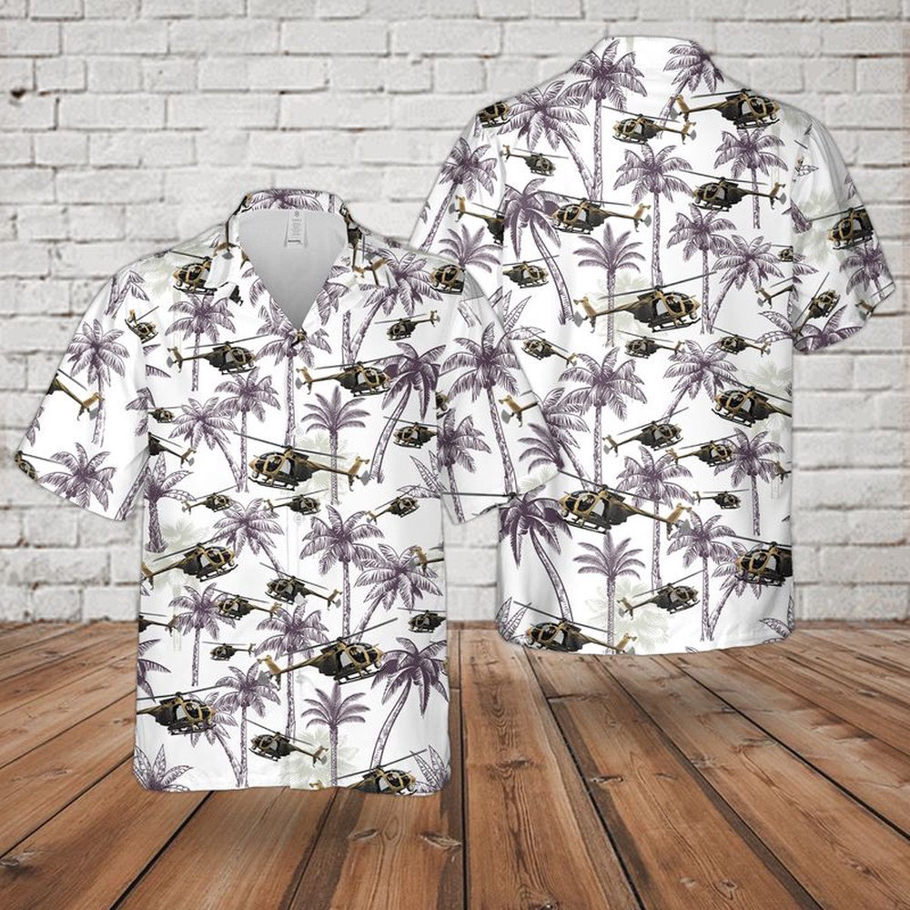 Army Hawaiian Shirt, Us Army Boeing Ah-6 Hawaiian Shirt, Military Aloha Shirts