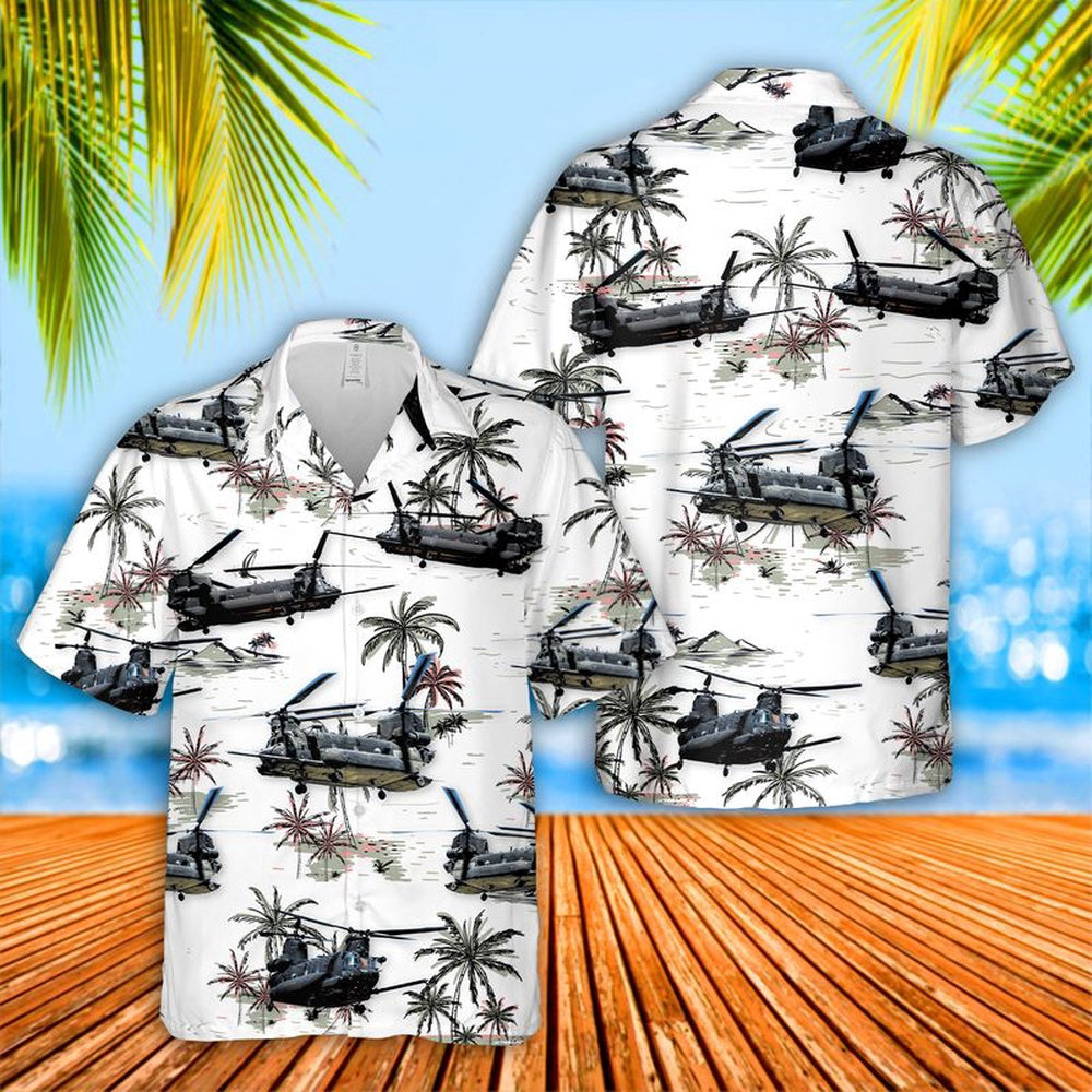 Army Hawaiian Shirt, Us Army Boeing Mh-47G Chinook Hawaiian Shirt, Military Aloha Shirts