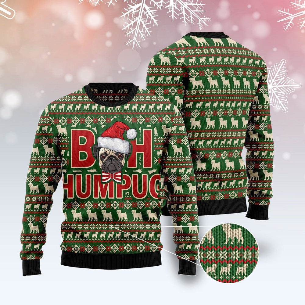 Bah Humpug Ugly Christmas Sweater, Funny Xmas Sweater, Sweater Xmas