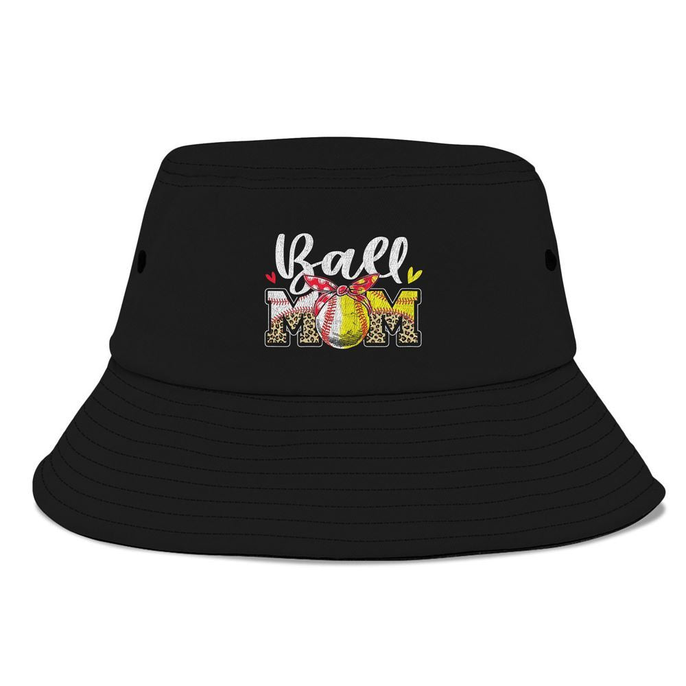 Ball Mom Baseball Softball Mom Mama Women Bucket Hat, Mother's Day Bucker Hat, Mother's Day Gift, Women's Sun Hats