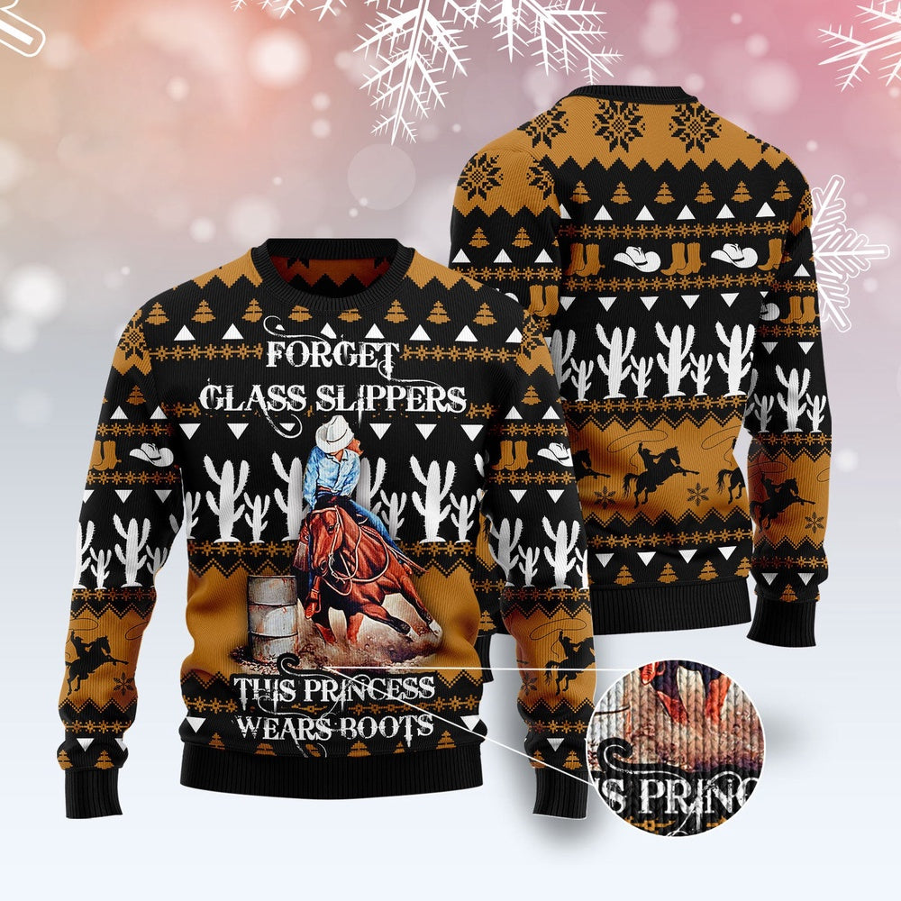 Barrel Racing Girl Ugly Christmas Sweater, Funny Xmas Sweater, Sweater Xmas