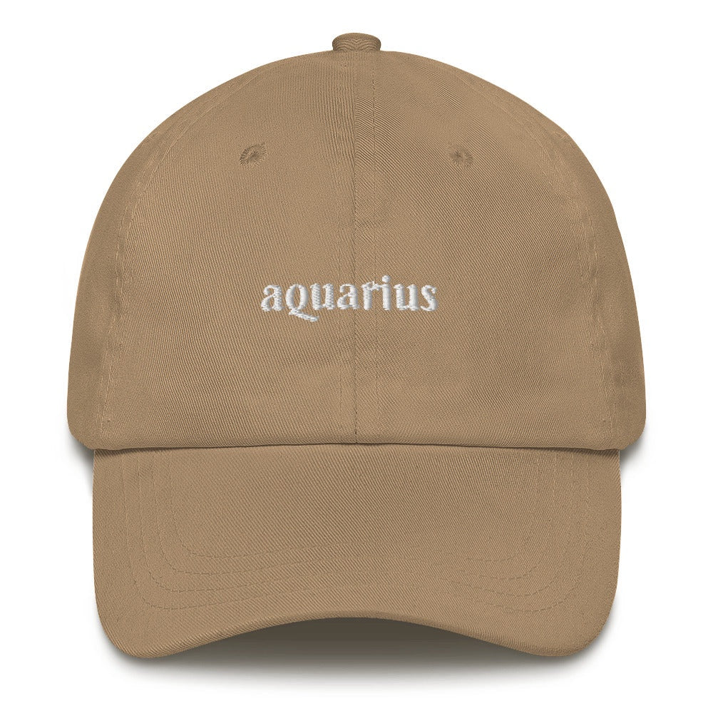 Best Embroidered Hat, Aquarius Zodiac Embroidered Cap, Custom Embroidered Had, Embroidered Christmas Gifts