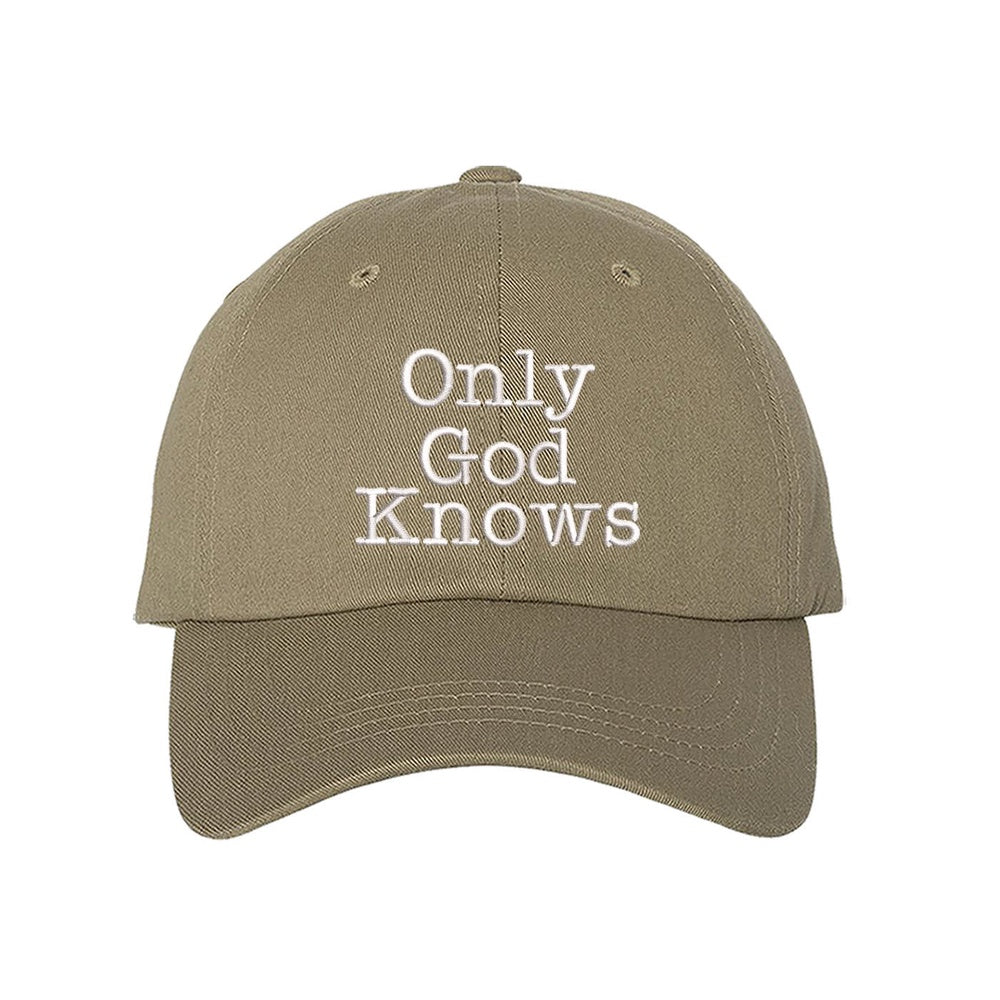 Best Embroidered Hat, Christian Only God Knows Baseball Hats, Custom Embroidered Had, Embroidered Christmas Gifts