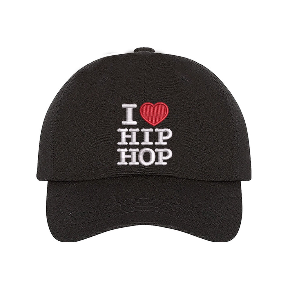 Best Embroidered Hat, I Love Hip Hop Embroidered Baseball Hat, Custom Embroidered Had, Embroidered Christmas Gifts