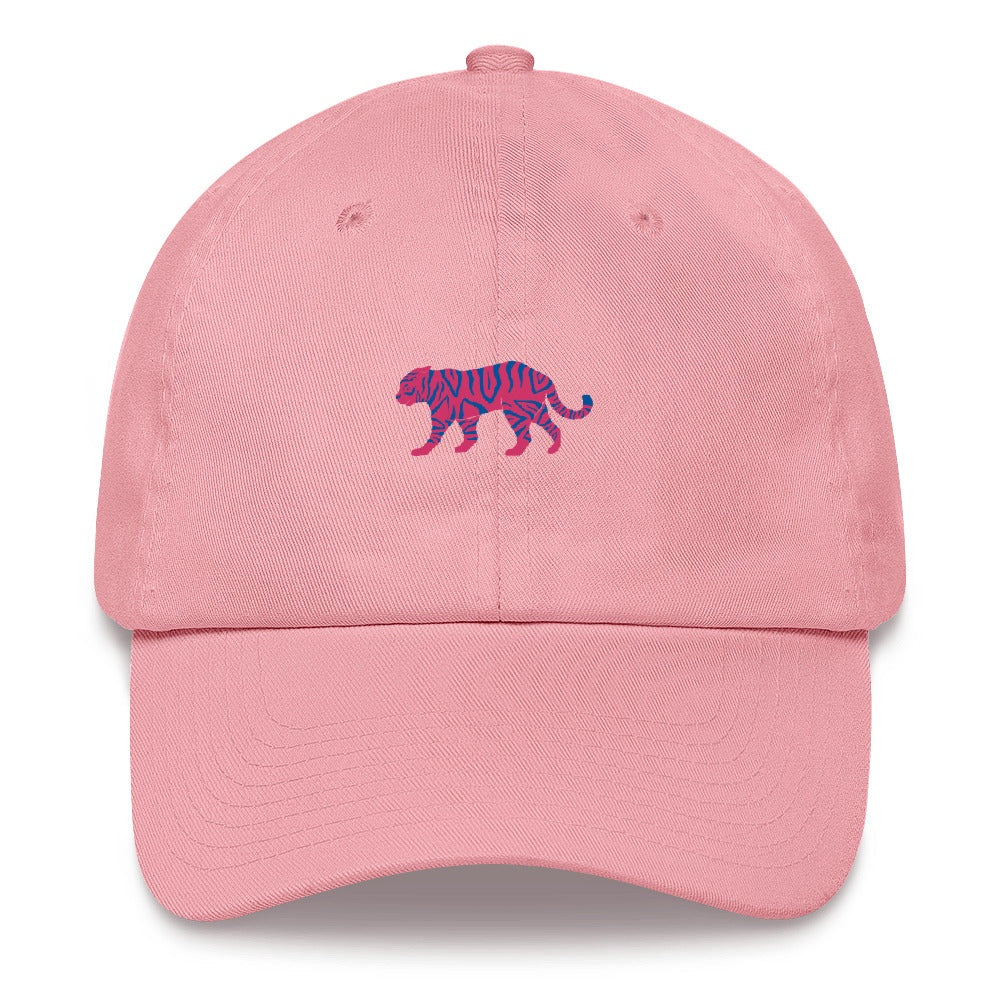 Best Embroidered Hat, Pink Tiger Embroidered Cap, Custom Embroidered Had, Embroidered Christmas Gifts